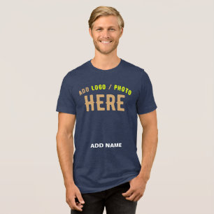 MARCA AZUL DE MARINHO SÓLIDO MODERNO PERSONALIZÁVE