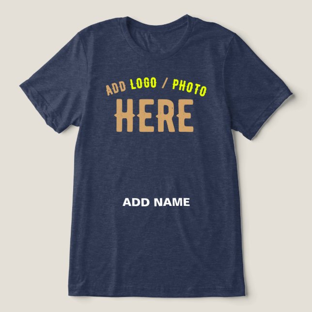 MARCA AZUL DE MARINHO SÓLIDO MODERNO PERSONALIZÁVE (Design frontal)