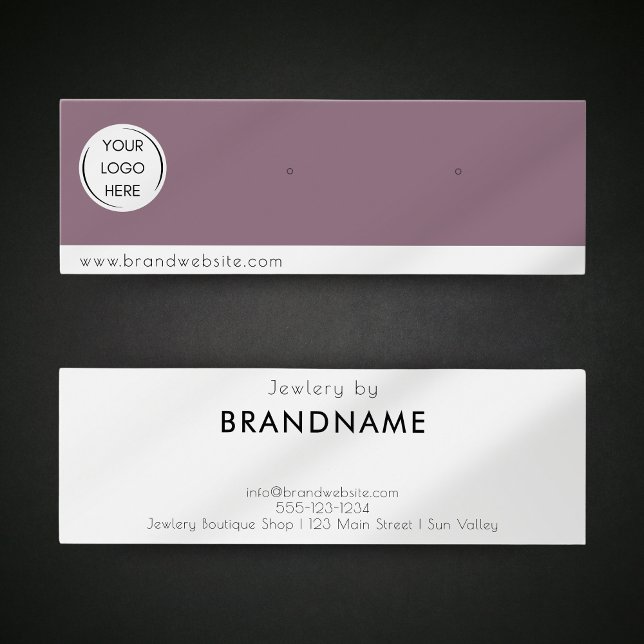 Marca Cartão de exibição de joalharia do brinco de (Criador carregado)