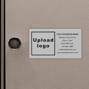 Marca comercial na placa magnética da Cinza