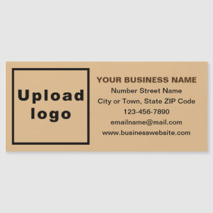 Marca comercial no cartão magnético castanho-claro