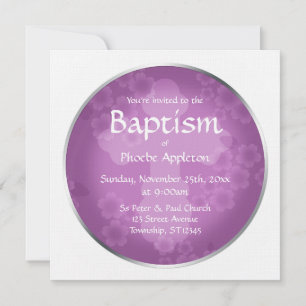 Marca D'Água Floral Ametist Baptismos Convites