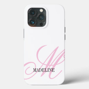 Marca d'água monográfica rosa personalizada elegan