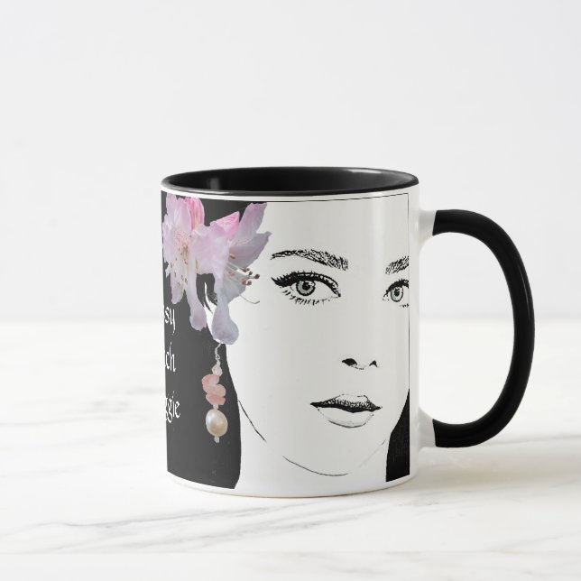 Marca de bruxas clássicas personalizável, caneca d (Direita)