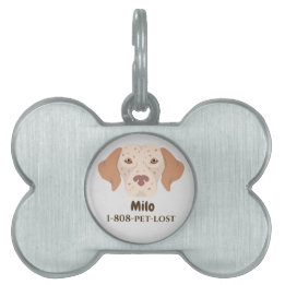 Marca de identificação personalizável do cão masca