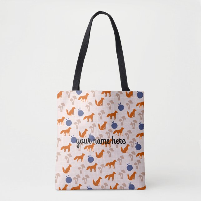 Marca de Tote Fox Personalizada (Frente)