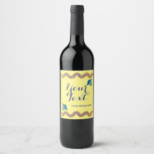 Marca de vinho personalizada - etiqueta de vinho f