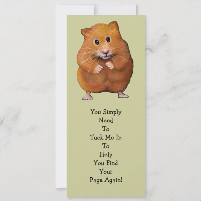 MARCA DO LIVRO DE HAMSTER: "Enfie-me" (Frente)