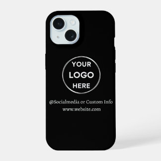Marca do logotipo de empresa preto personalizado