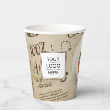 Marca personalizada Café Comprar copos de papel