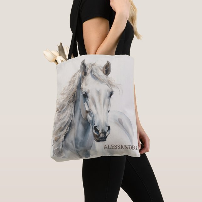 Marca Personalizada de Tote de Cavalo Equestre (Close Up)