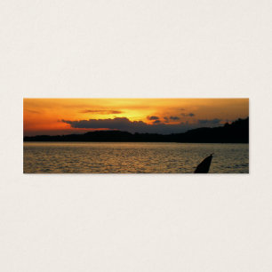 Marcador bonito do por do sol