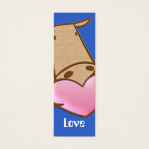 Marcador bonitos do amor da vaca
