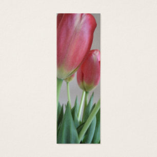 Marcador cor-de-rosa das tulipas