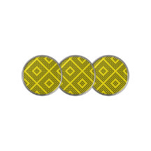 Marcador de Bola de Golfe Amarelo Brilhante