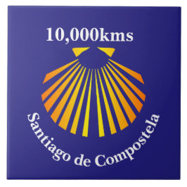 marcador de distância da concha de vieira Camino