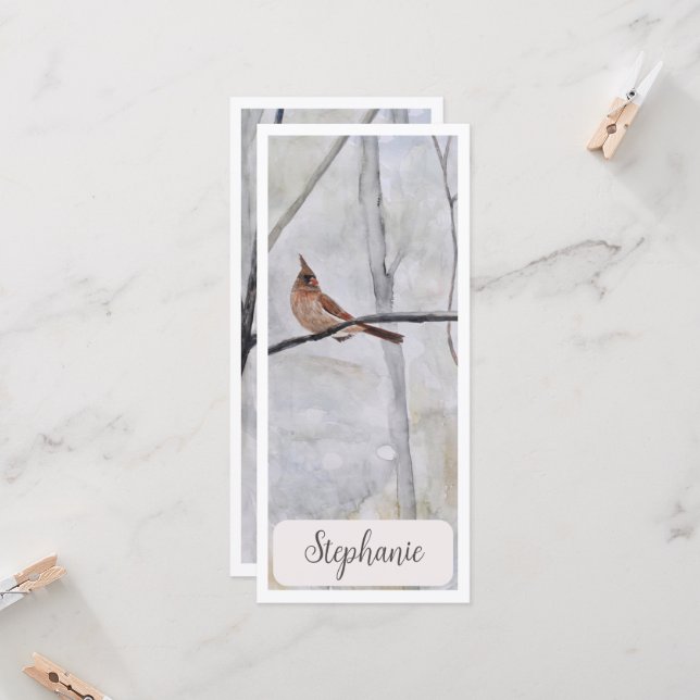 Marcador de Gigante Cardinal Personalizado (Frente/Verso In Situ)