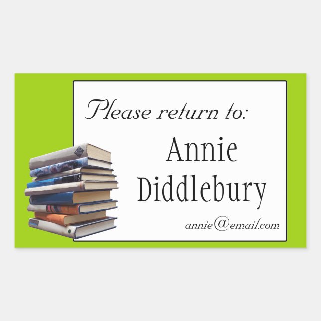 Marcador de Livros ou Adesivo de Propriedade (Frente)