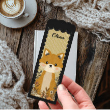 Marcador de Página de Raposa Fofo Personalizado
