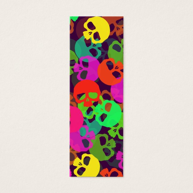 Marcador de Skulls Psicodélicos (Frente)