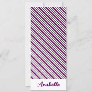 Marcador de Stripes Roxo Personalizado