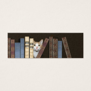 Marcador do gato e dos livros
