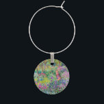 Marcador Para Taças De Vinho Claude Monet - O Jardim Íris de Giverny<br><div class="desc">Jardim Íris em Giverny / Jardim do Artista em Giverny - Claude Monet,  1899-1900</div>