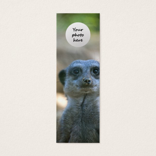 Marcador Personalizado do Meerkat (Frente)
