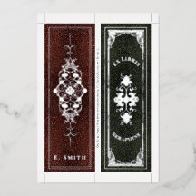 Marcador Pessoal com Nome em Folha de Ouro 2 Marca