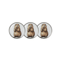 MARCADORES DE BOLA DE GOLFE GOPHER--Conjunto de Tr