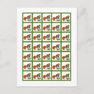 Marcadores de Cartão Bingo Verde All-star