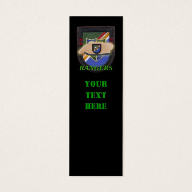 Marcadores de patch veteranos flash 75th do exérci (Frente)