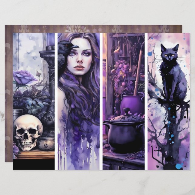 Marcadores Whimsy Witchy (Frente/Verso)