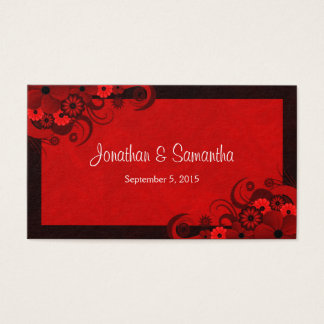 Marcas De Favor Do Casamento Personalizado Gótico