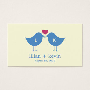 Marcas de Favoritos de Casamento de Aves do Monogr