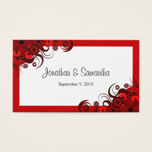 Marcas de Favoritos de Casamento Personalizado Flo