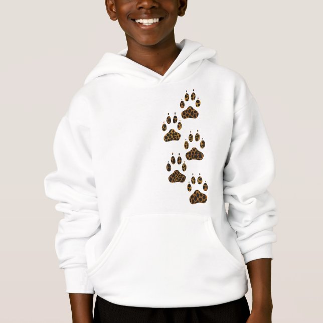 Marcas de garra de gato leopardo assimétricas feli (Frente)