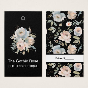 Marcas de preço de rosas florais em aquarela perso