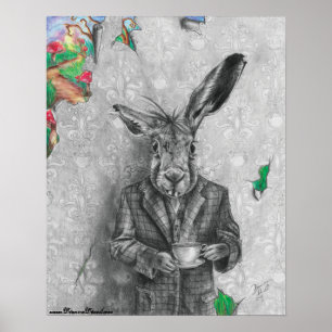 March Hare Poster Alice no País das Maravilhas Pos