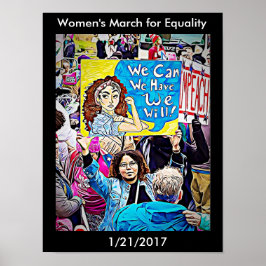 Marcha das Mulheres pela Igualdade Poster