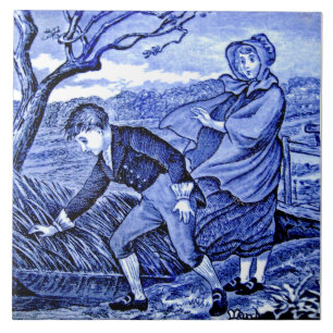 Marcha do Calendário Azul Repro Antique Wedgwood