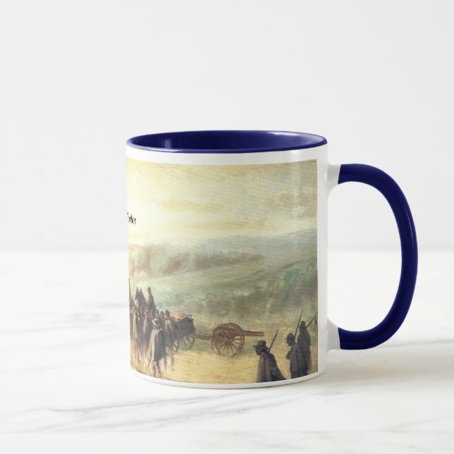 Marcha na chuva após a caneca de Gettysburg (Direita)