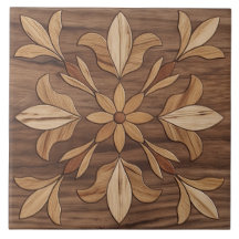 Marchetaria Fleur-de-Lis com Aparência de Madeira