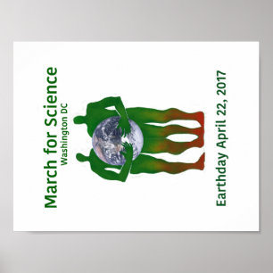 Março para o poster da ciência