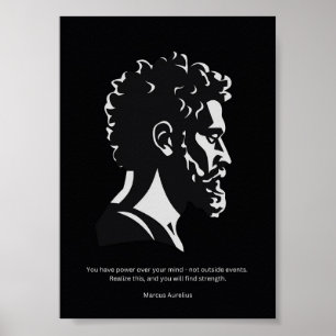 Marcus Aurelius Poster - Filosofia Estática