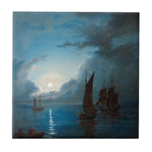 Marcus Larson hav-i-mansken-1848.água barco nature