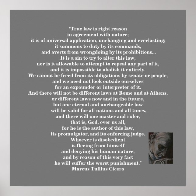 Marcus Tullius Cicero POSTER (Frente)