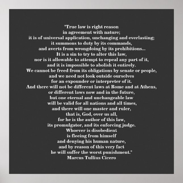 Marcus Tullius Cicero POSTER (Frente)