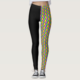 Mardi Gras 3 Diamantes Pop Leggings de Moda
