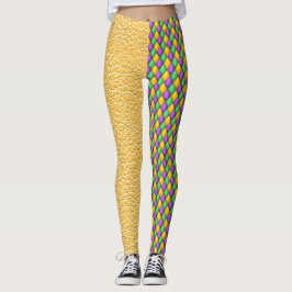 Mardi Gras 5 Diamantes Pop Leggings de Moda